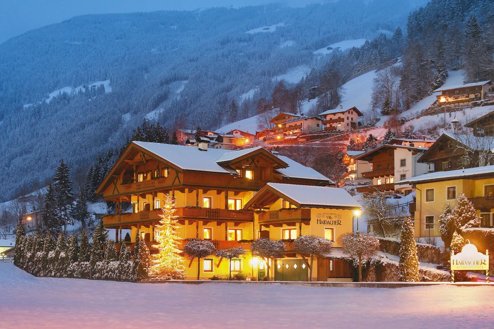 Wonderful, snowy view of Villa Haidacher